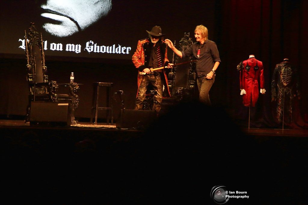Alice Cooper/Arthur Brown: Photo by Ian Bourn for Scene Sussex